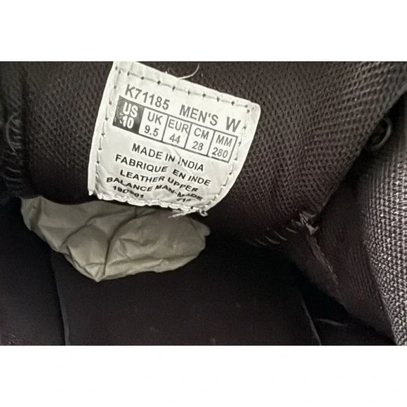 Men's Rockport World Tour WT Classic Lace Up K71185 Size 10 M, Black Leather - Picture 6 of 9